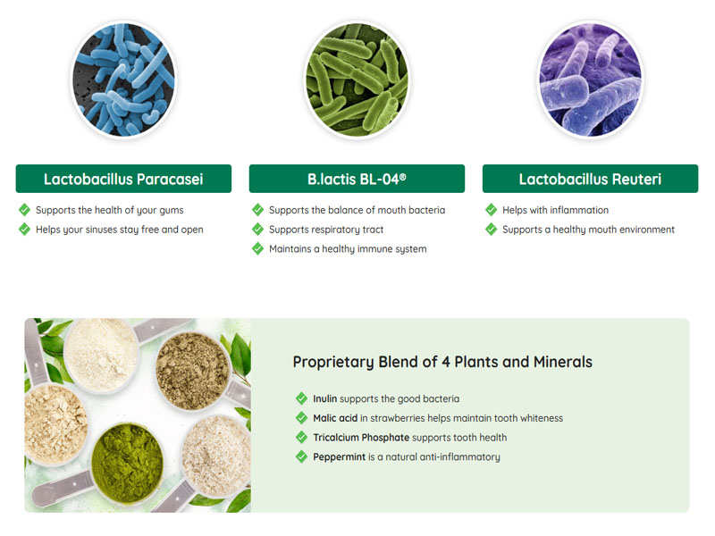 Proprietary Blend of 4 Plants and Minerals