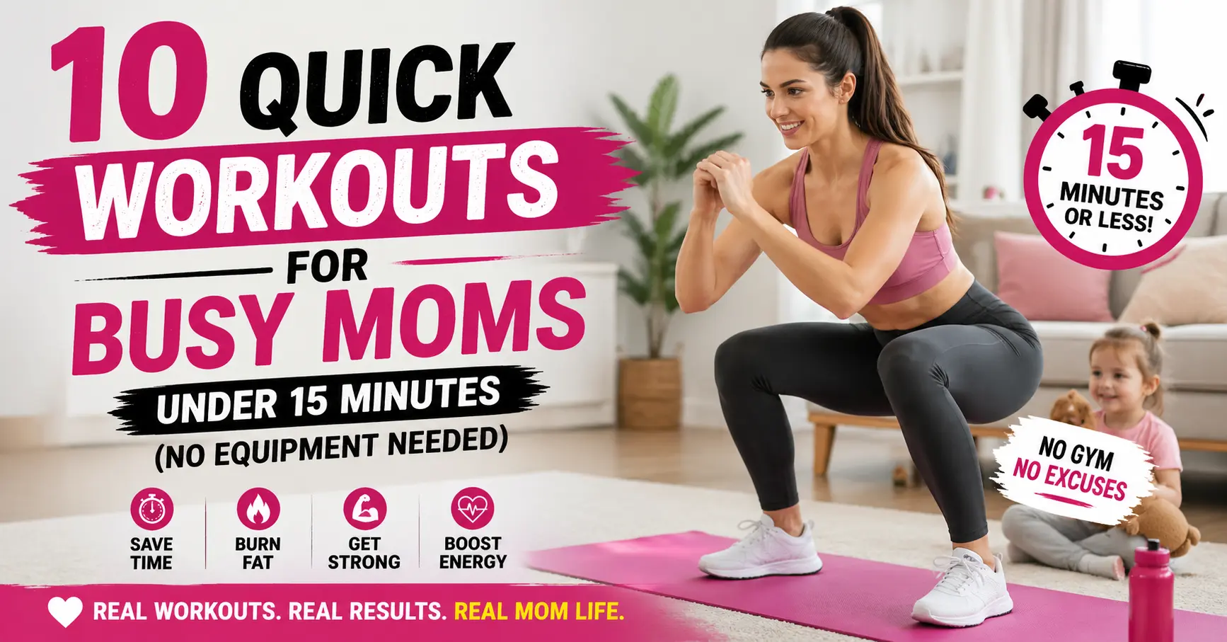 quick workouts for busy moms